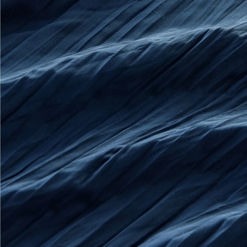 Soft Surroundings Mizu Dress Blues Flowy Maxi Dress Size XL Back Slit NWT - Picture 7 of 13